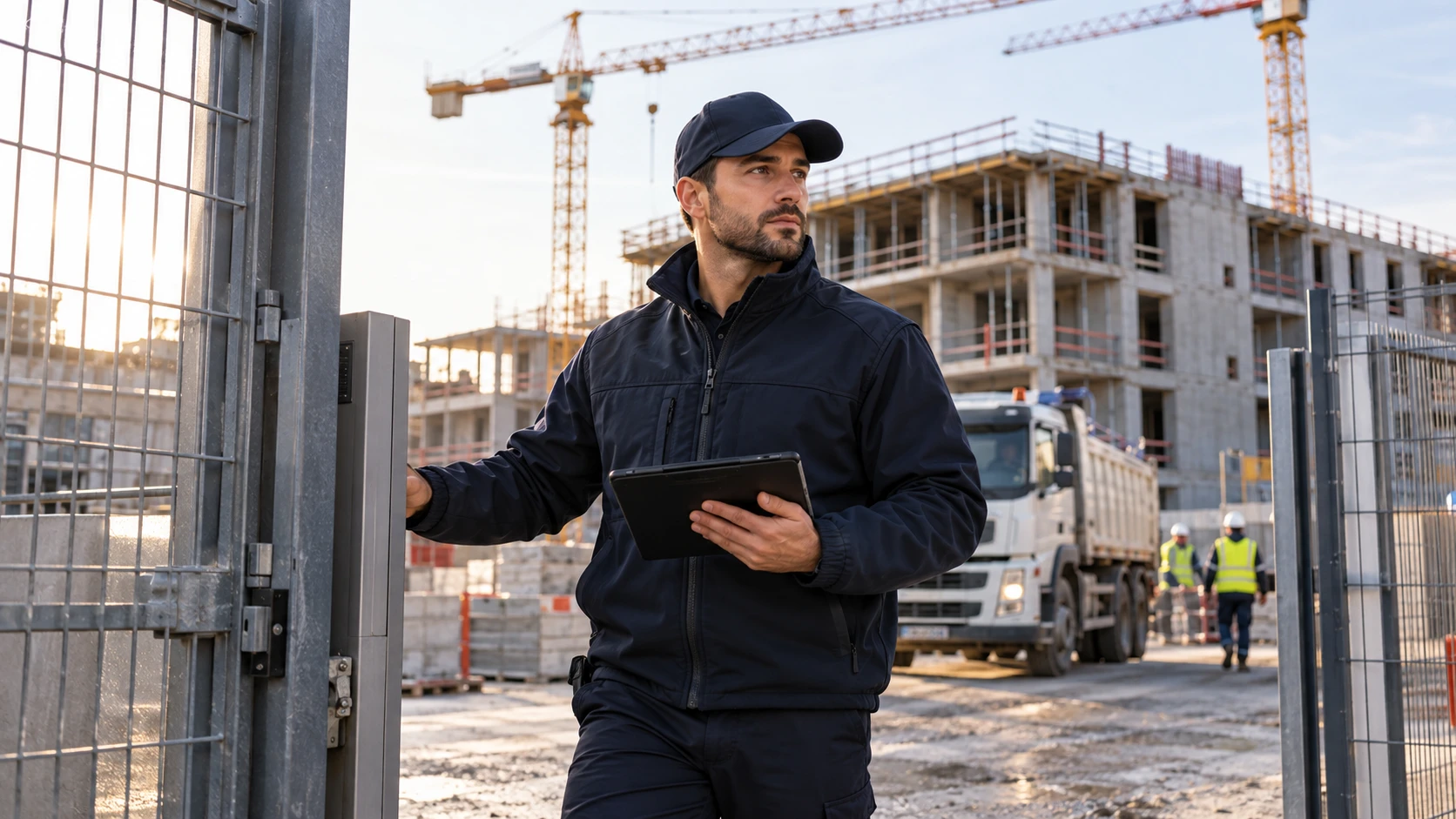 Scène illustrative : Surveillance de chantier